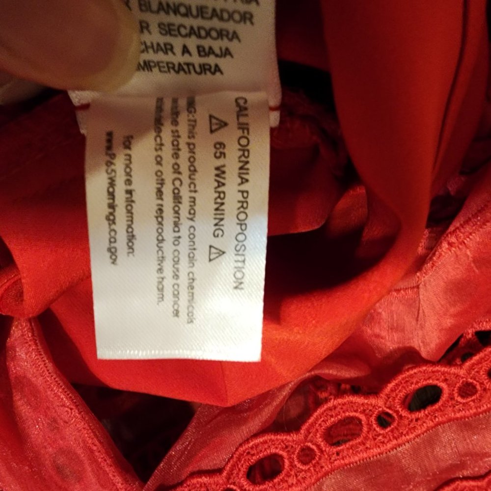 Tuckernuck- Hyacinth House Red Lace Midi Dress NWOT Small - Picture 7 of 7